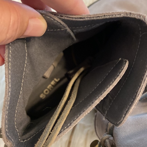 SOREL Boots size 9 BNWOT see pictures heel is 1 1/2” color gray leather upper - Picture 11 of 17